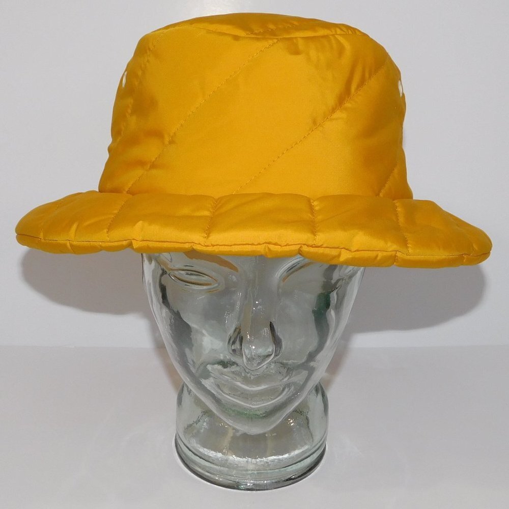 Tilley Abbott Quilted Bucket Hat Yellow Insulated Adjustable Women XL